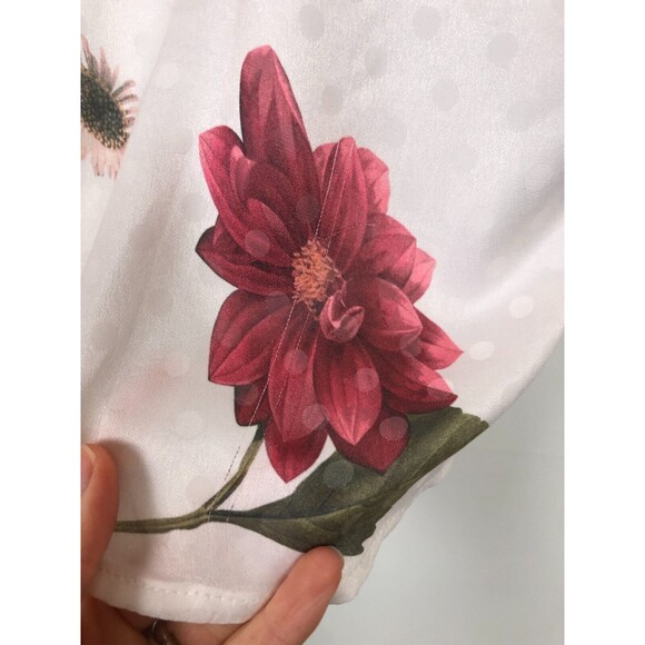 Show Me Your Mumu Rebel Floral White Spaghetti Strap Romper Women's Size Small - Picture 4 of 7